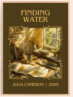 Finding water Classic Book Art Print by Julia Cameron – book poster