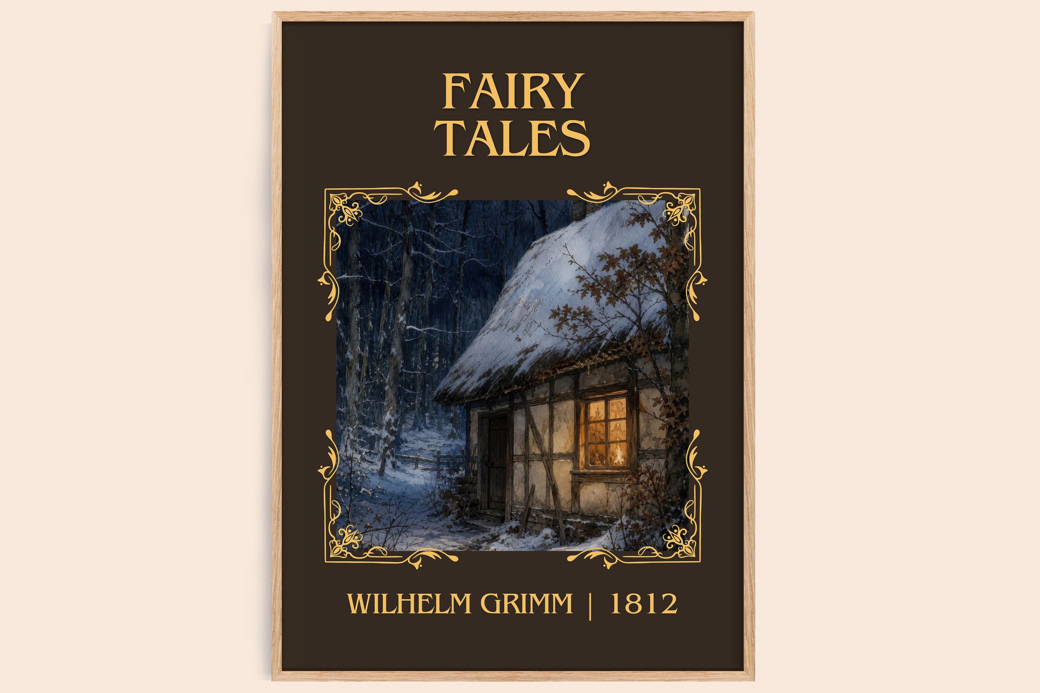 Fairy tales Classic Book Art Print by Wilhelm Grimm