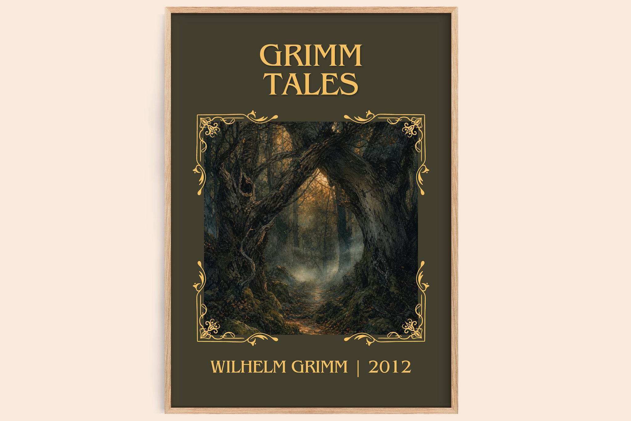 Grimm Tales Classic Book Art Print by Wilhelm Grimm