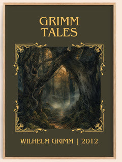 Grimm Tales Classic Book Art Print by Wilhelm Grimm – book poster