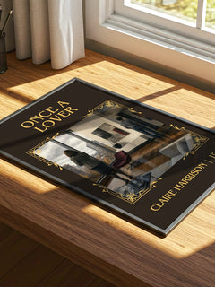 Once a lover Classic Book Art Print by Claire Harrison – print on a sunlit desk