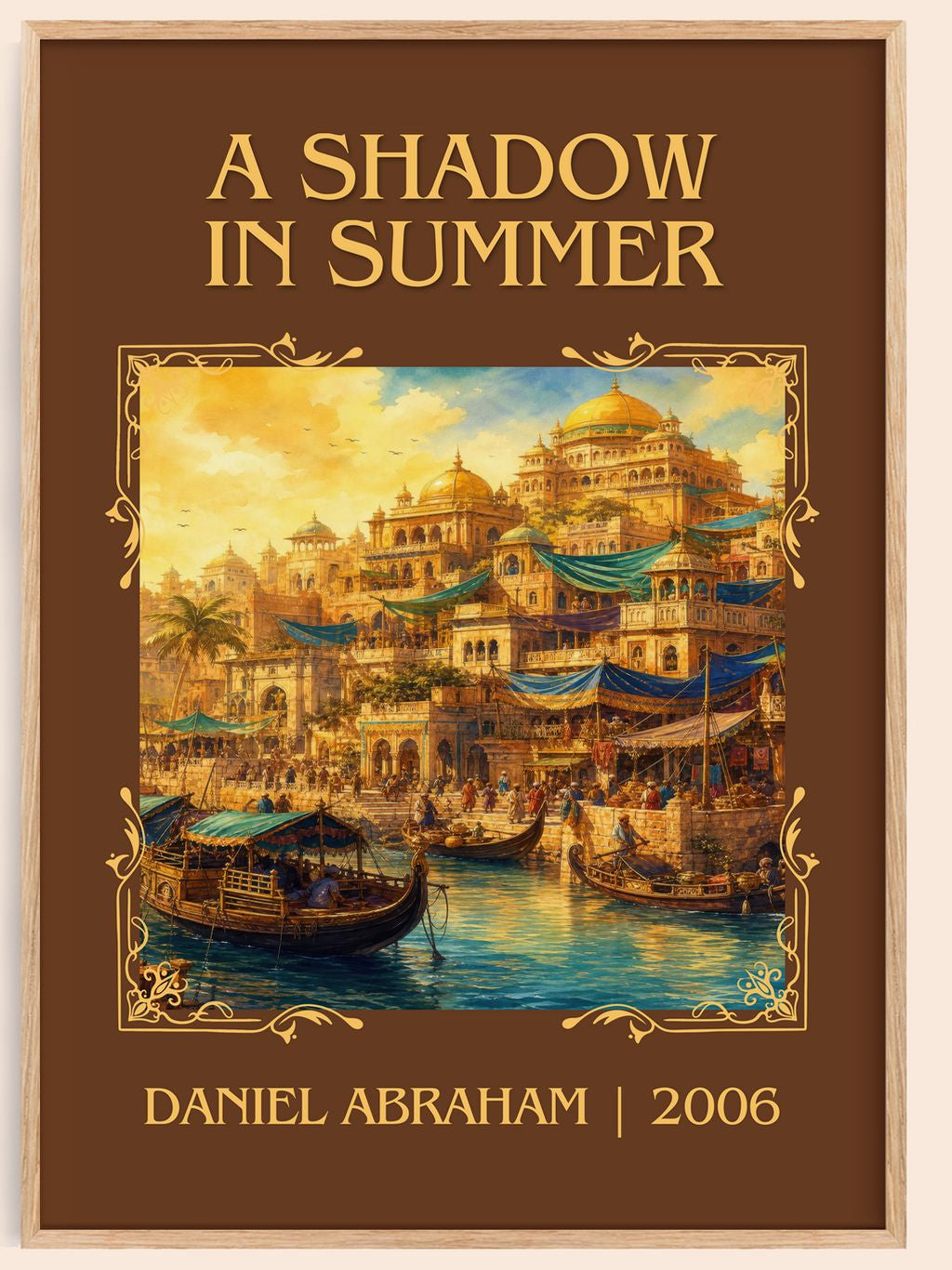 A Shadow in Summer Classic Book Art Print by Daniel Abraham – book poster