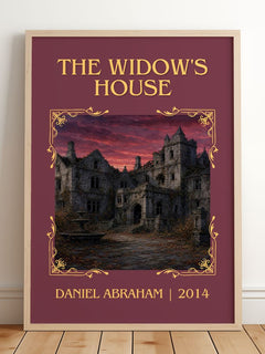 The widow's house Classic Book Art Print by Daniel Abraham – framed print leaning on a wooden floor
