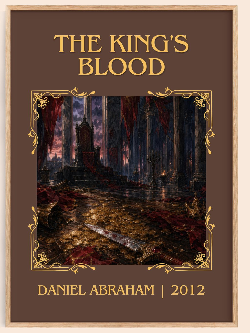 The king's blood Classic Book Art Print by Daniel Abraham – book poster