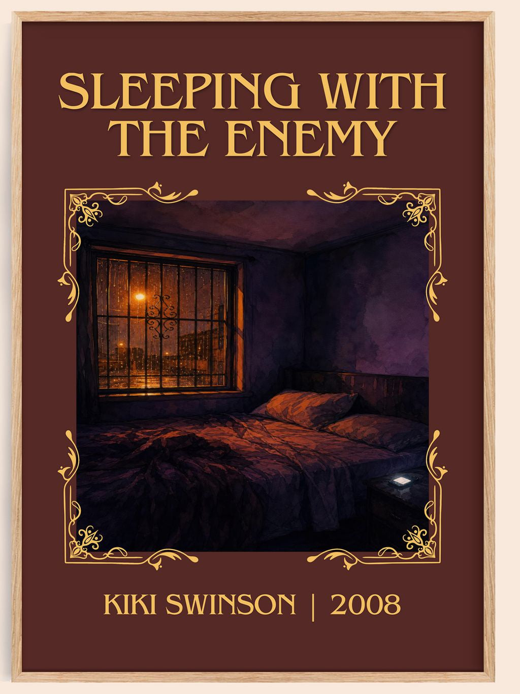 Sleeping with the enemy Classic Book Art Print by Kiki Swinson – book poster