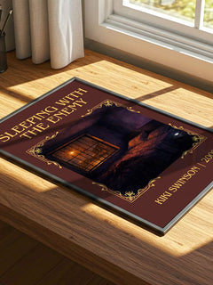 Sleeping with the enemy Classic Book Art Print by Kiki Swinson – print on a sunlit desk
