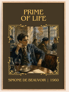 Prime of Life Classic Book Art Print by Simone de Beauvoir – book poster