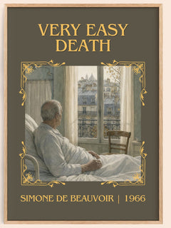 Very Easy Death Classic Book Art Print by Simone de Beauvoir – book poster