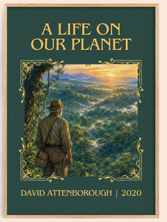 A Life on Our Planet Classic Book Art Print by David Attenborough – book poster
