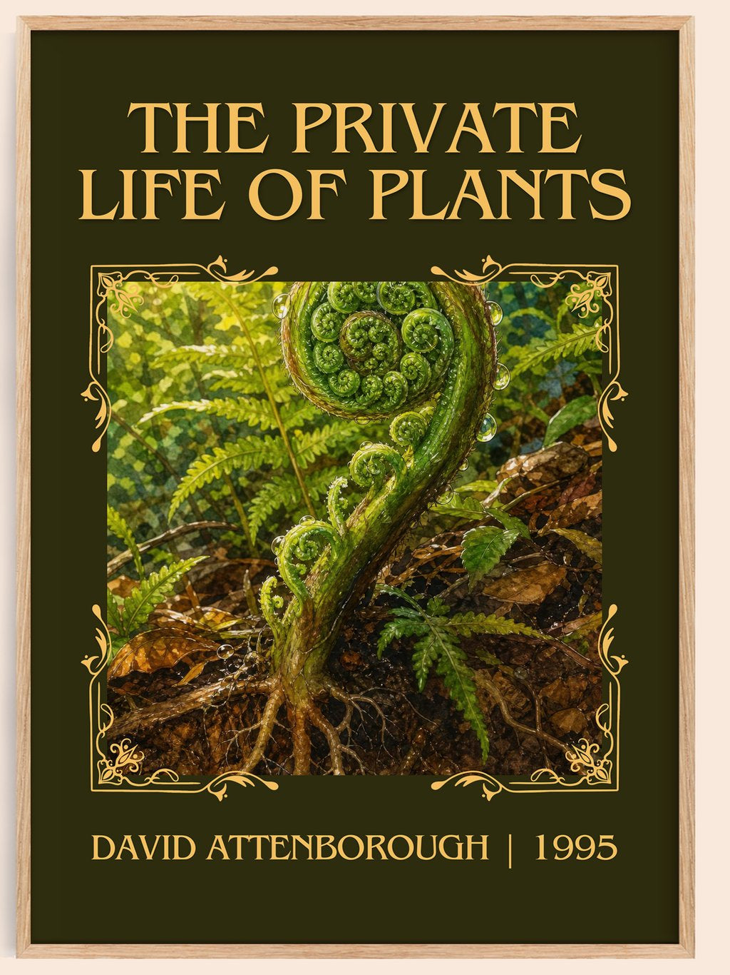 private life of plants Classic Book Art Print by David Attenborough – book poster