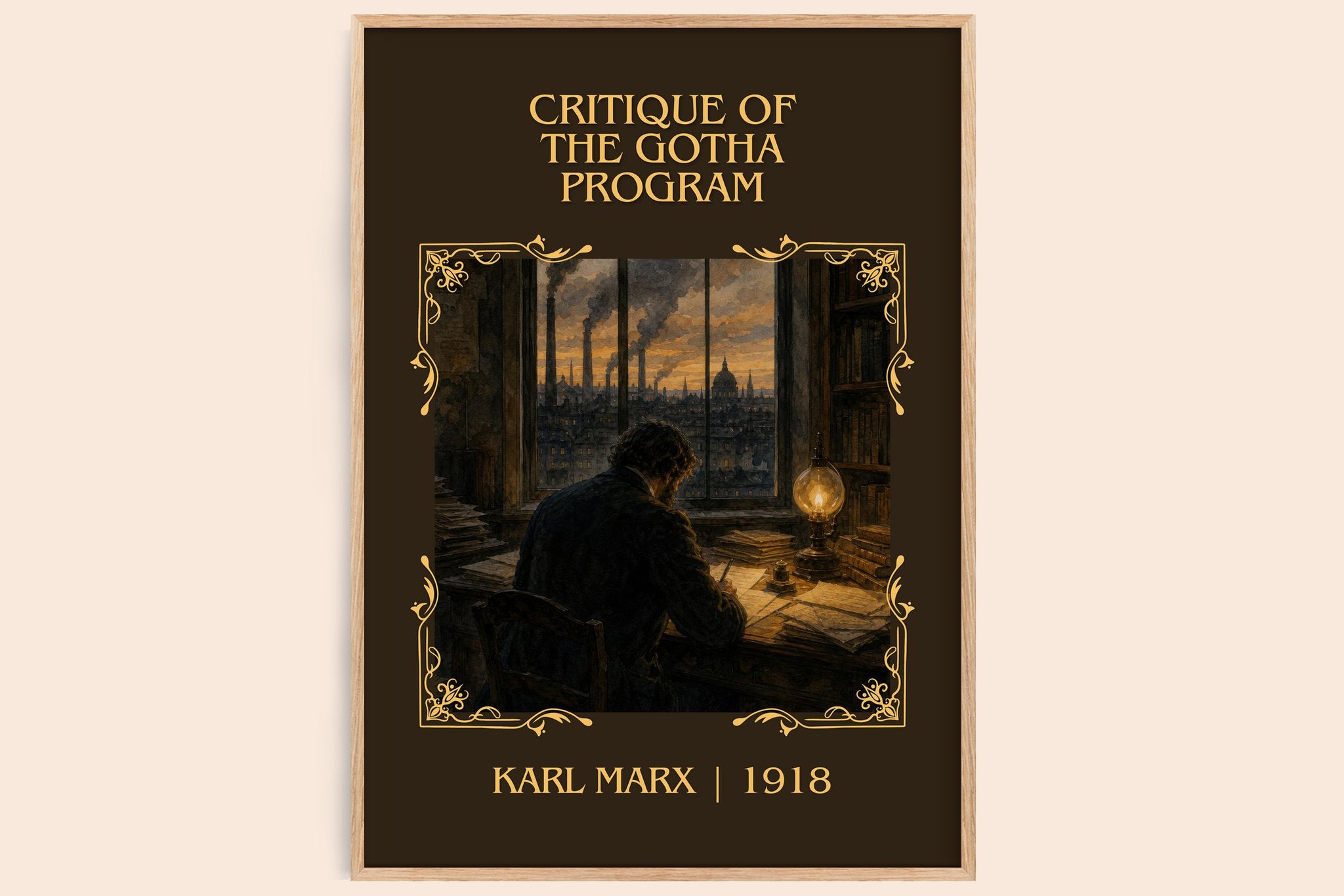 Critique of the Gotha program Classic Book Art Print by Karl Marx