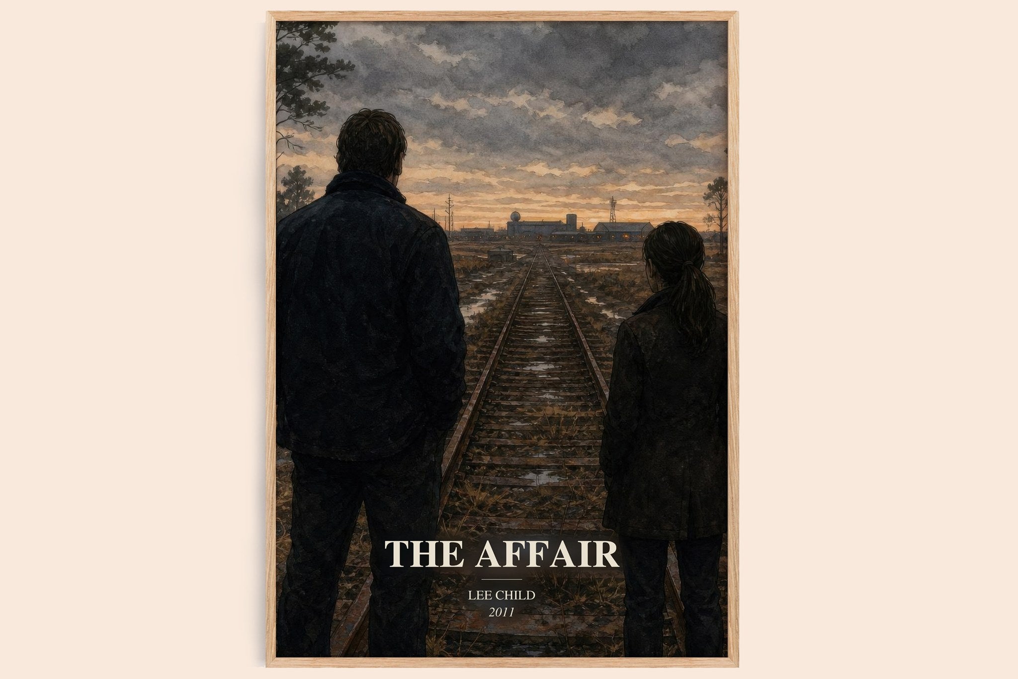 The Affair Book Watercolour Illustration by Lee Child