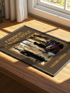 Fashion, Italian style Classic Book Art Print by Valerie Steele – print on a sunlit desk