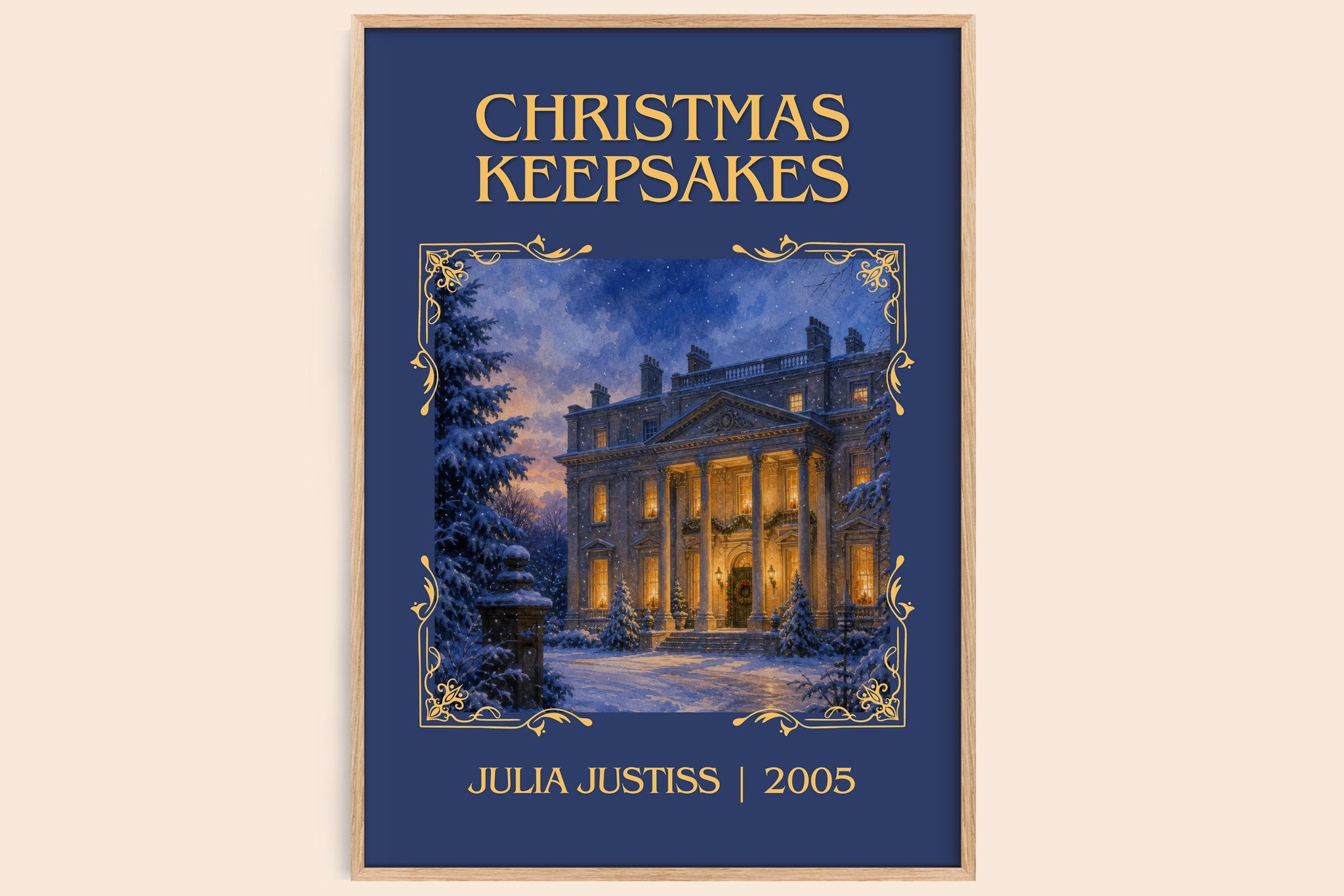 Christmas Keepsakes Classic Book Art Print by Julia Justiss