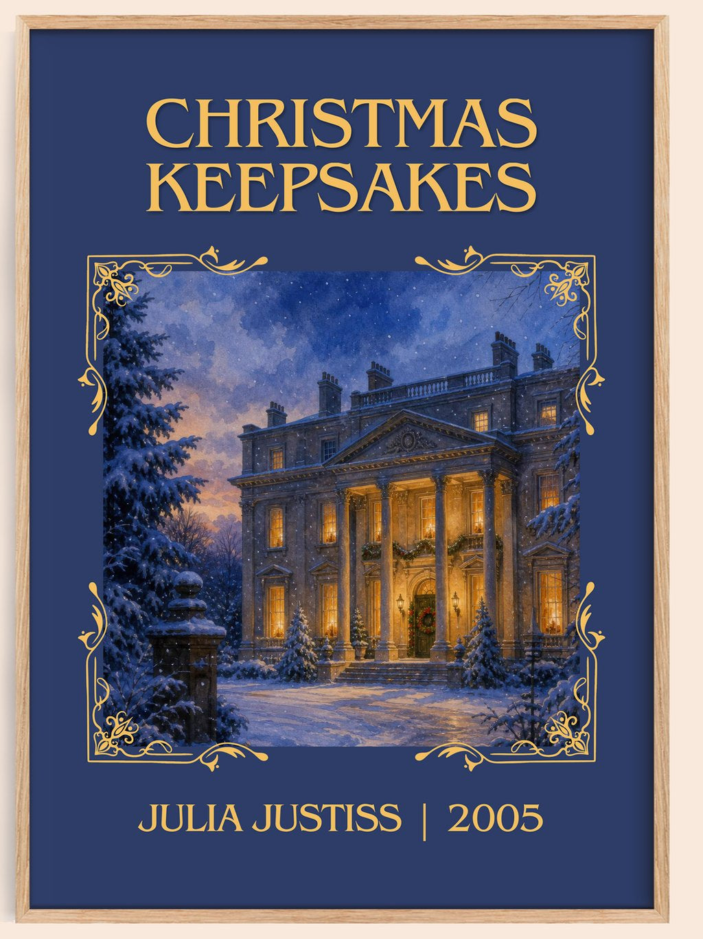 Christmas Keepsakes Classic Book Art Print by Julia Justiss – book poster