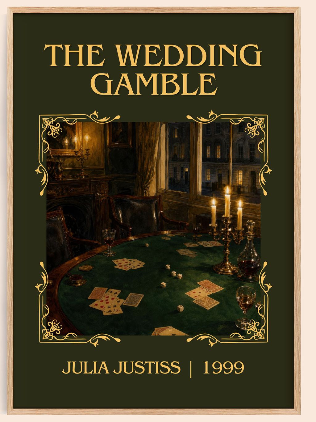 The Wedding Gamble Classic Book Art Print by Julia Justiss – book poster