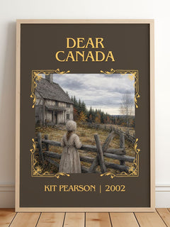 Dear Canada Classic Book Art Print by Kit Pearson – framed print leaning on a wooden floor