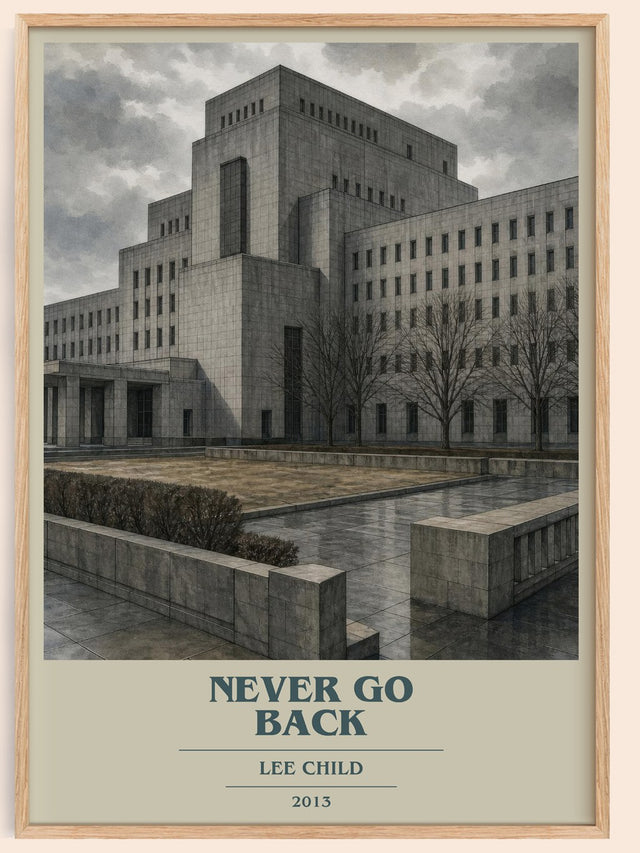 Never Go Back Book Cover Poster by Lee Child