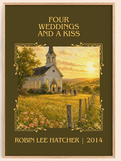 Four weddings and a kiss Classic Book Art Print by Robin Lee Hatcher – book poster