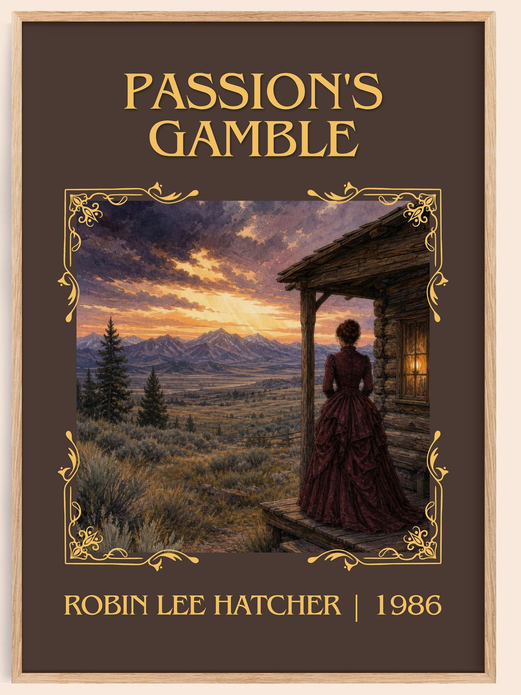 Passion's gamble Classic Book Art Print by Robin Lee Hatcher – book poster