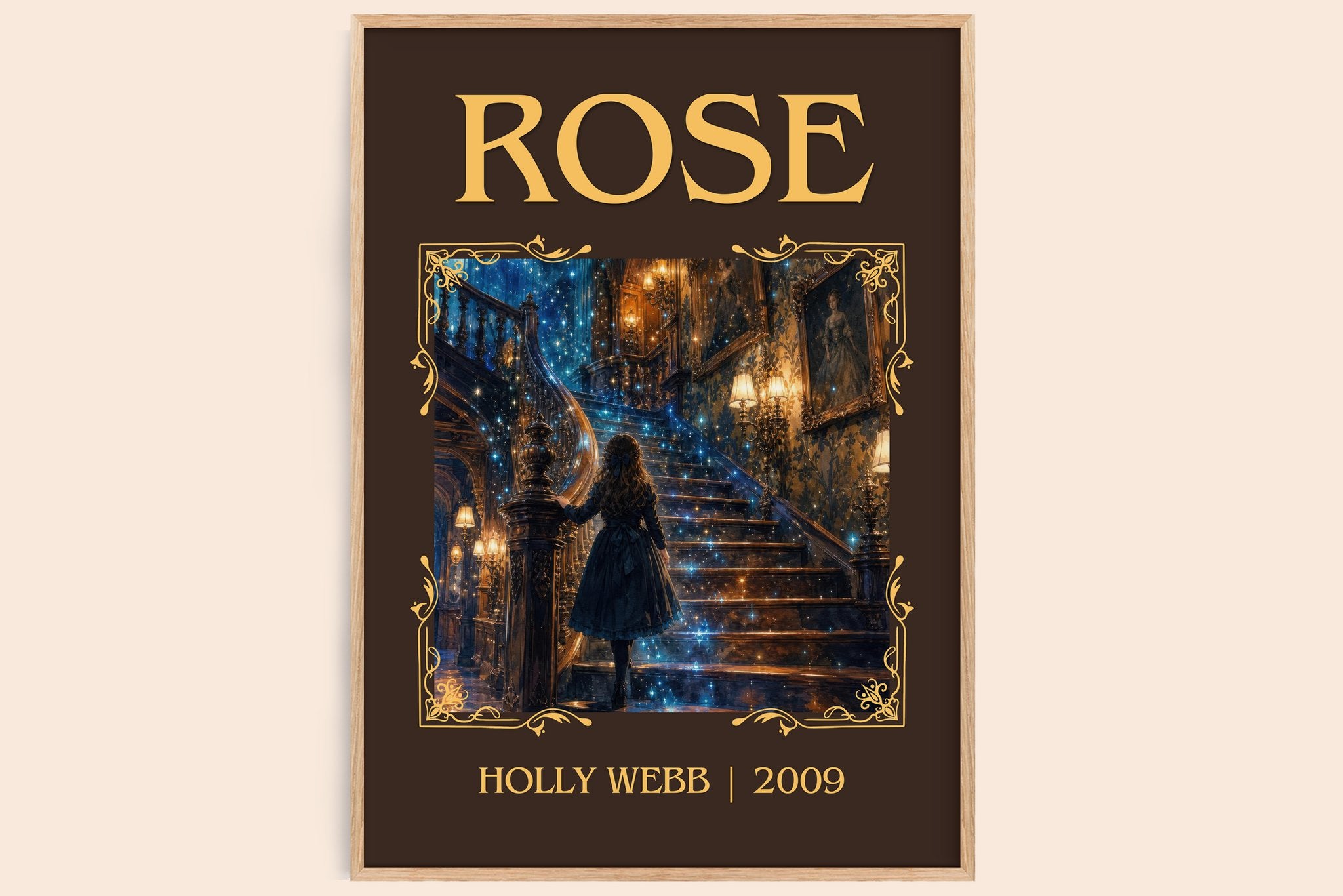 Rose Classic Book Art Print by Holly Webb