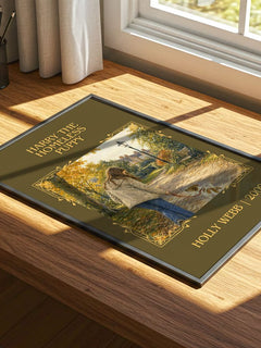 Harry the Homeless Puppy Classic Book Art Print by Holly Webb – print on a sunlit desk