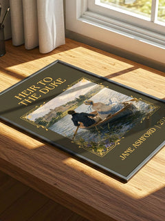 Heir to the Duke Classic Book Art Print by Jane Ashford – print on a sunlit desk