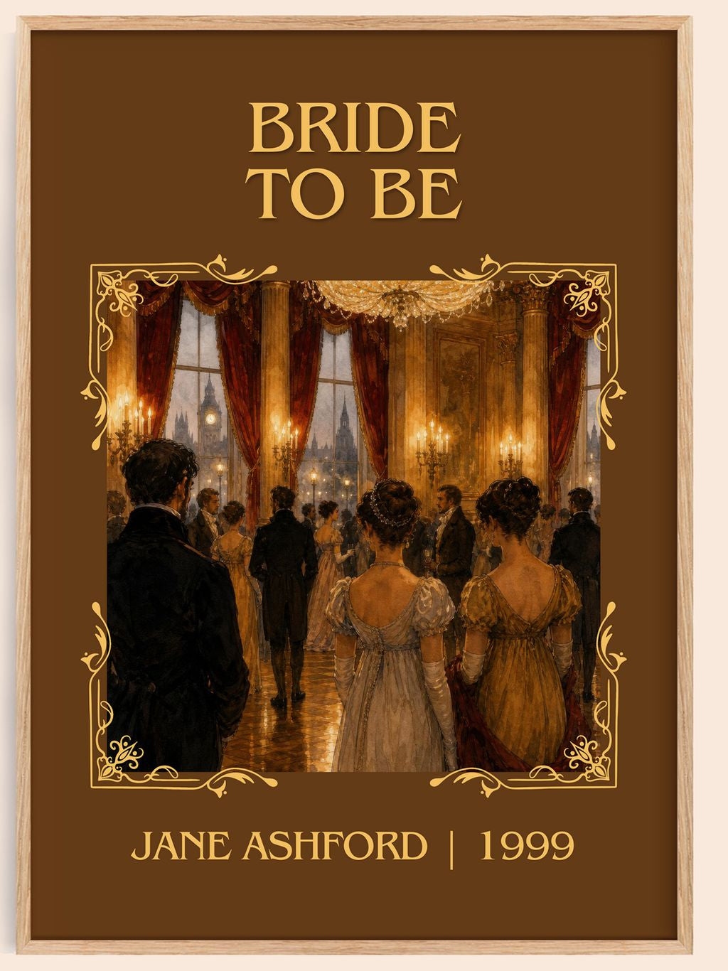 Bride to Be Classic Book Art Print by Jane Ashford – book poster