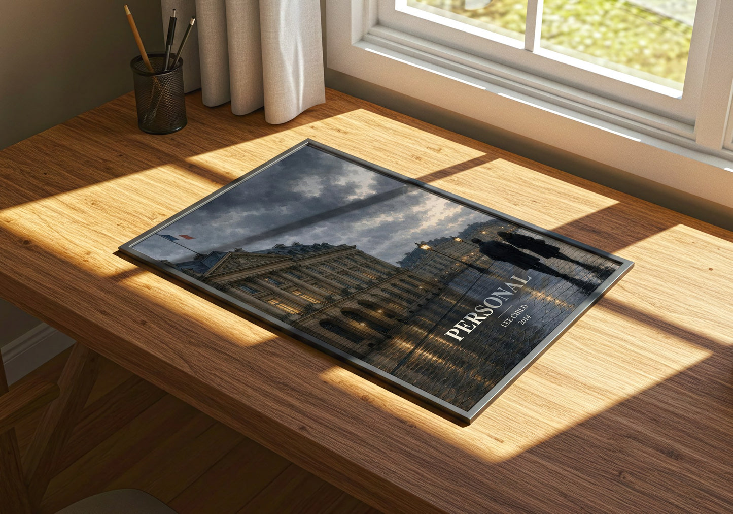 Personal watercolour book poster framed on wall – thriller wall art