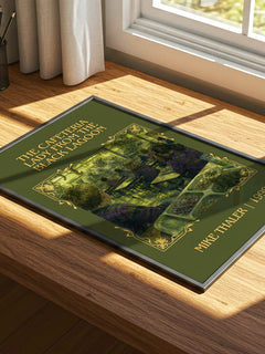 The cafeteria lady from the black lagoon Classic Book Art Print by Mike Thaler – print on a sunlit desk