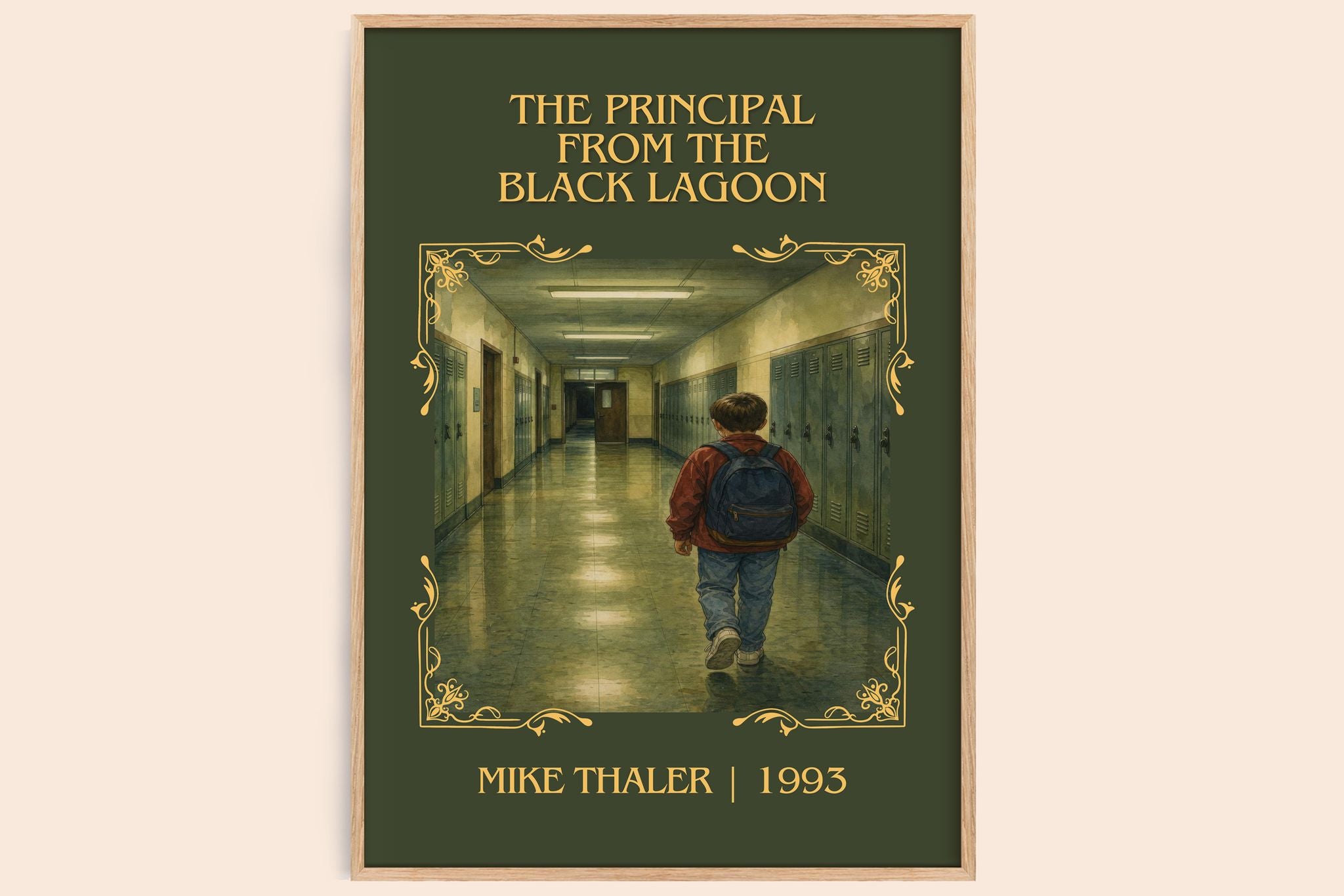 Principal From the Black Lagoon Classic Book Art Print by Mike Thaler