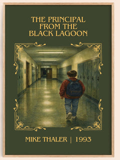 Principal From the Black Lagoon Classic Book Art Print by Mike Thaler – book poster