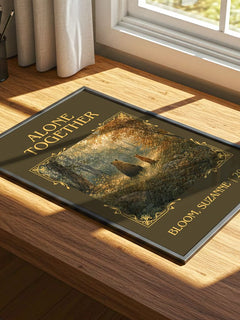 Alone together Classic Book Art Print by Bloom, Suzanne – print on a sunlit desk