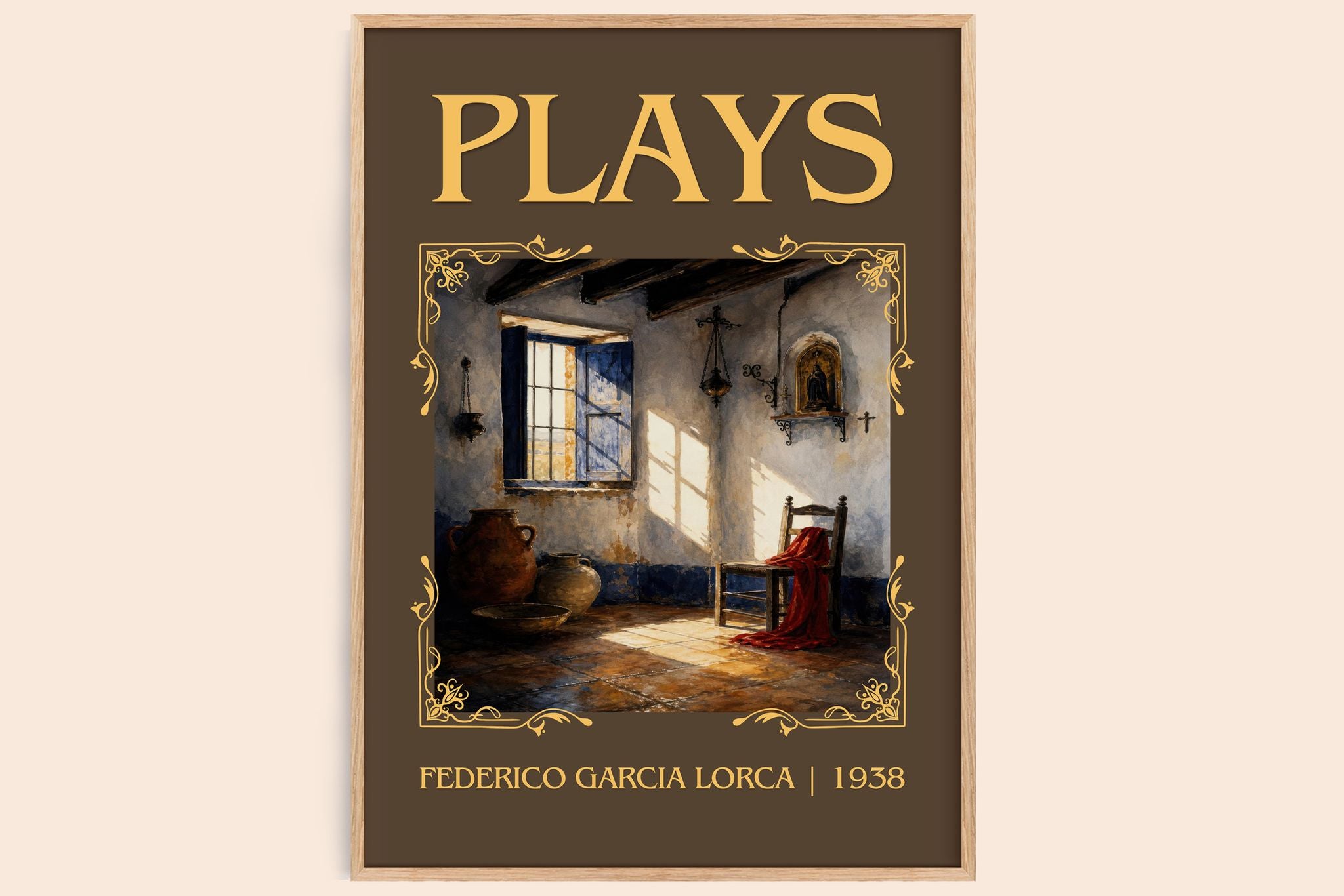Plays Classic Book Art Print by Federico García Lorca