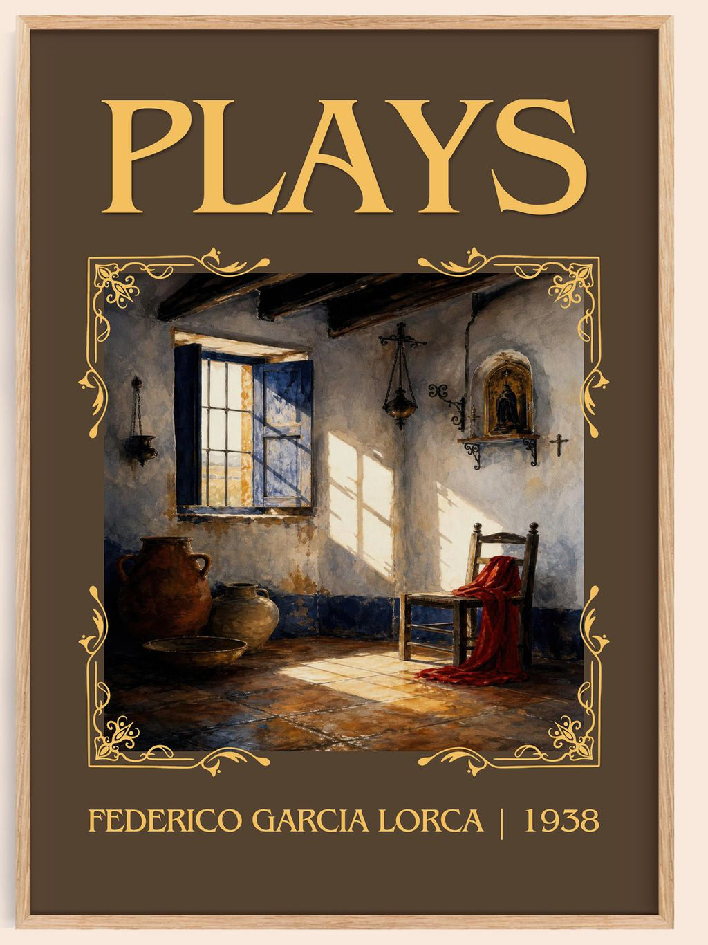Plays Classic Book Art Print by Federico García Lorca – book poster