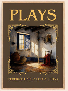 Plays Classic Book Art Print by Federico García Lorca – book poster