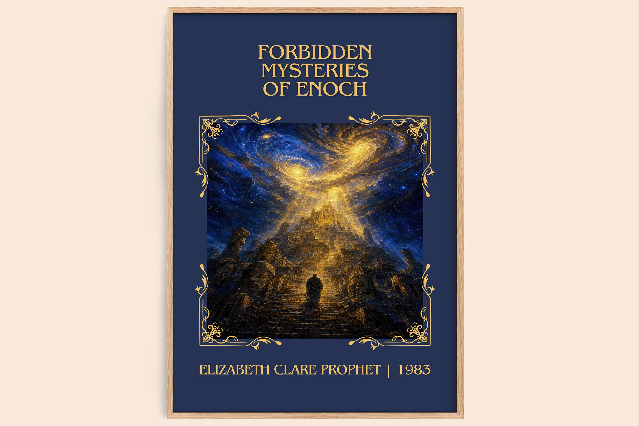 Forbidden mysteries of Enoch Classic Book Art Print by E. Prophet