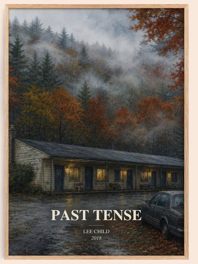 Past Tense Book Watercolour Illustration by Lee Child