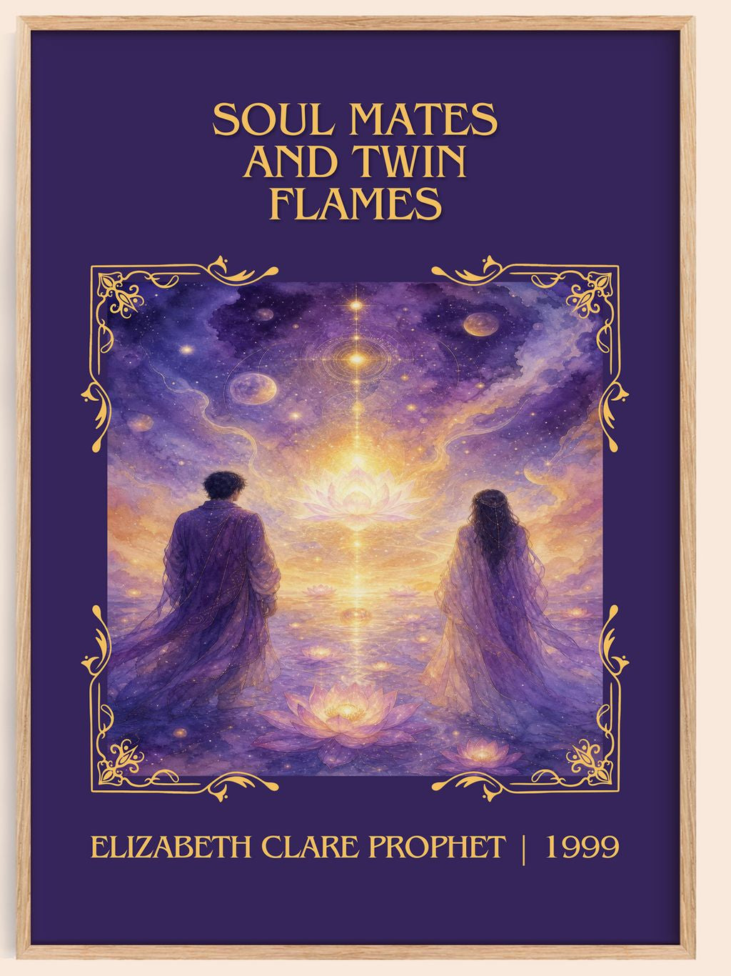 Soul Mates and Twin Flames Classic Book Art Print by E. Prophet – book poster