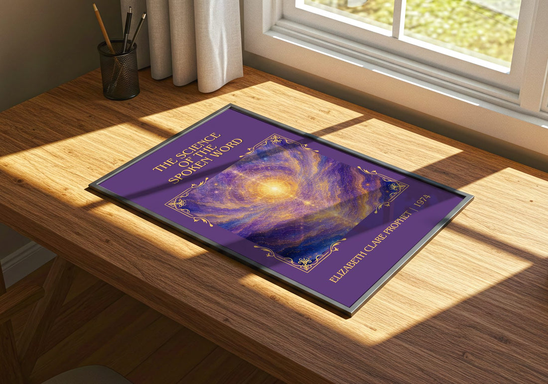 science of the spoken word Classic Book Art Print by E. Prophet – print on a sunlit desk