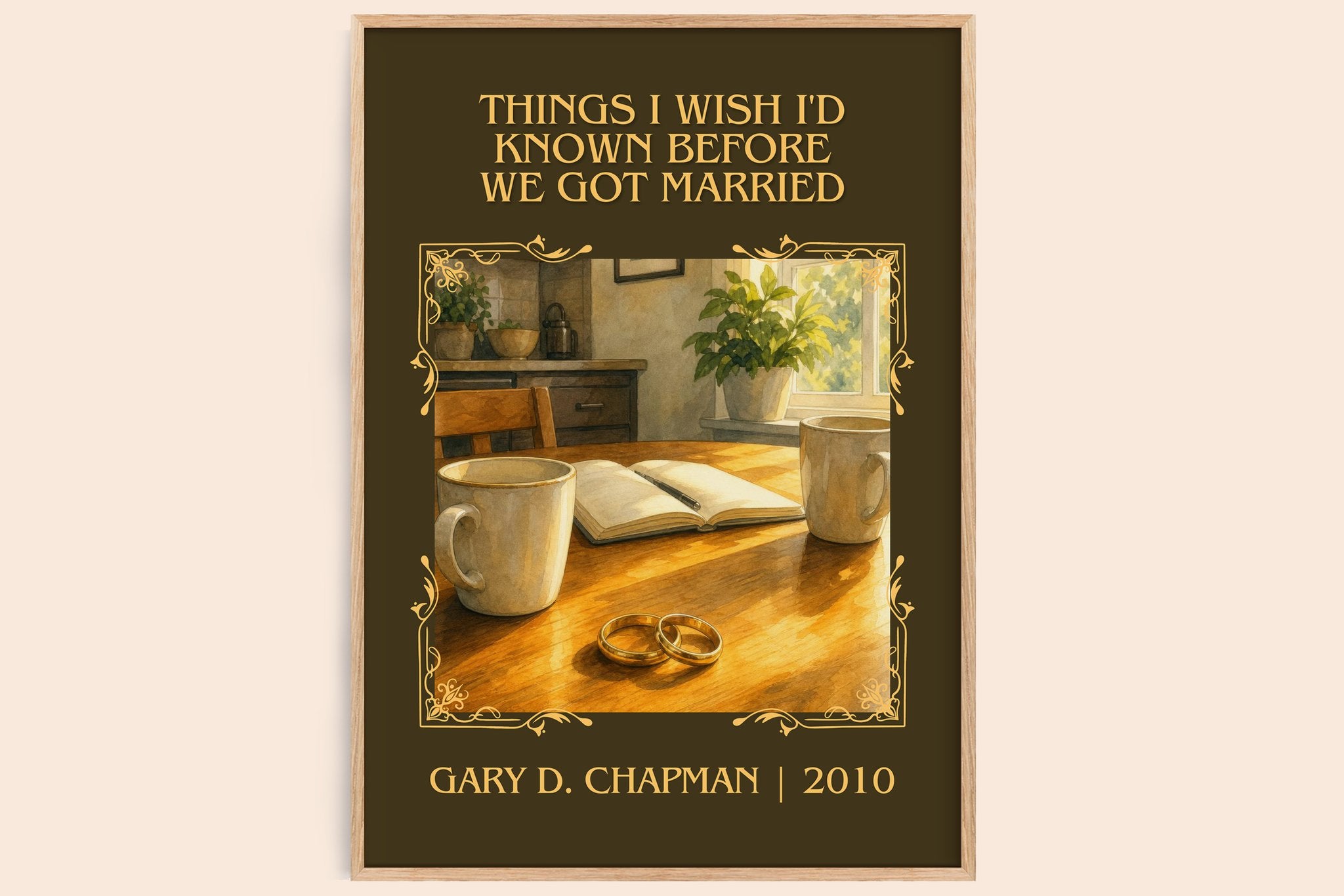 Things I wish I'd known before we got married Classic Book Art Print by Gary D. Chapman