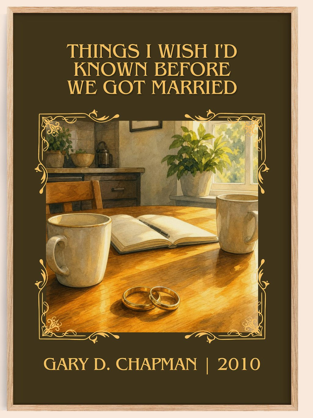 Things I wish I'd known before we got married Classic Book Art Print by Gary D. Chapman – book poster