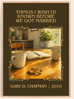 Things I wish I'd known before we got married Classic Book Art Print by Gary D. Chapman – book poster