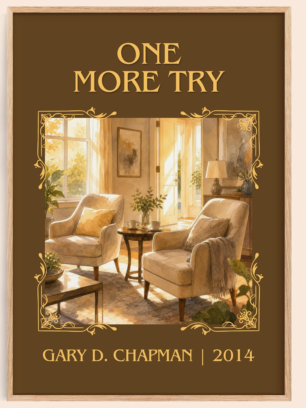 One more try Classic Book Art Print by Gary D. Chapman – book poster