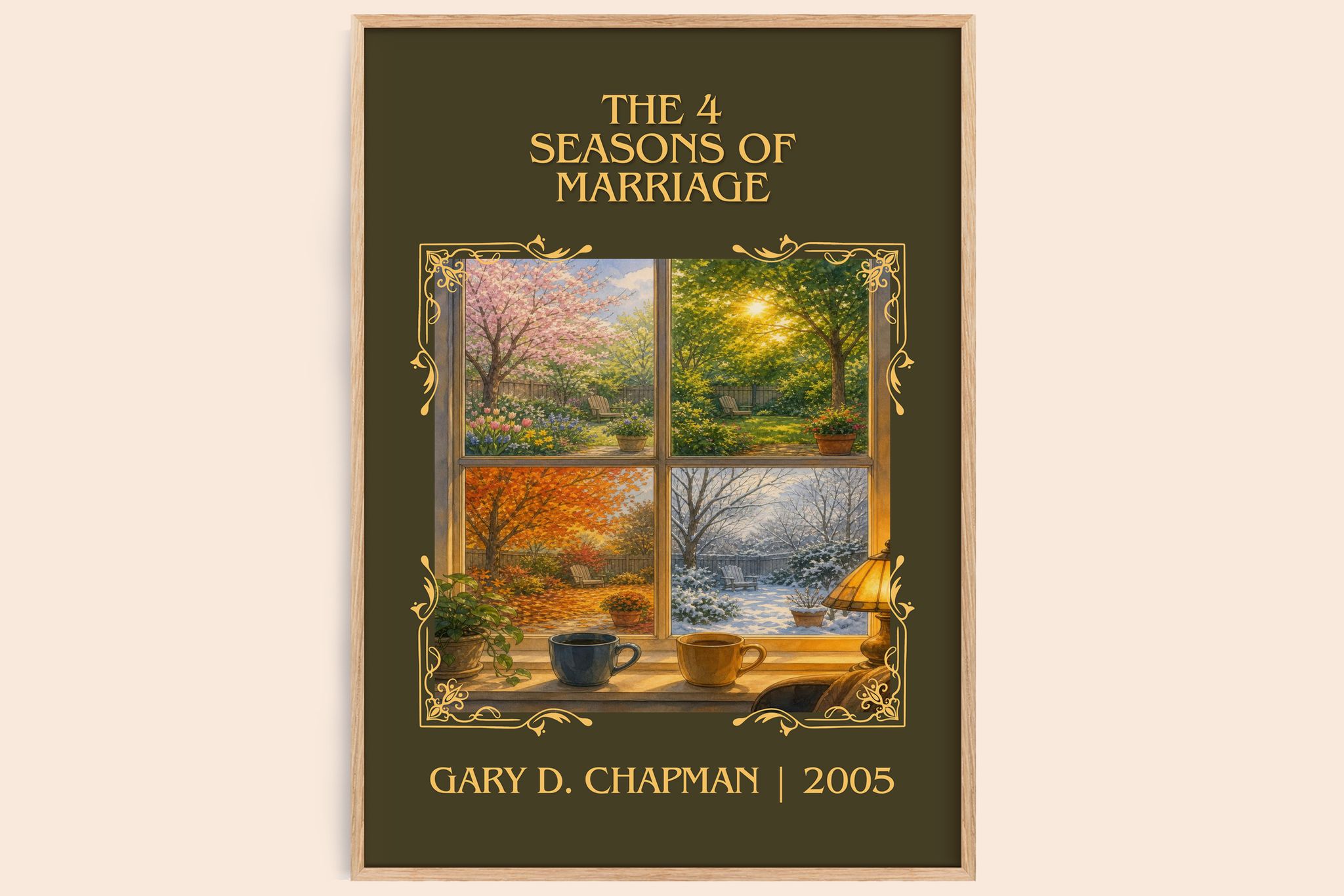The 4 Seasons of Marriage Classic Book Art Print by Gary D. Chapman