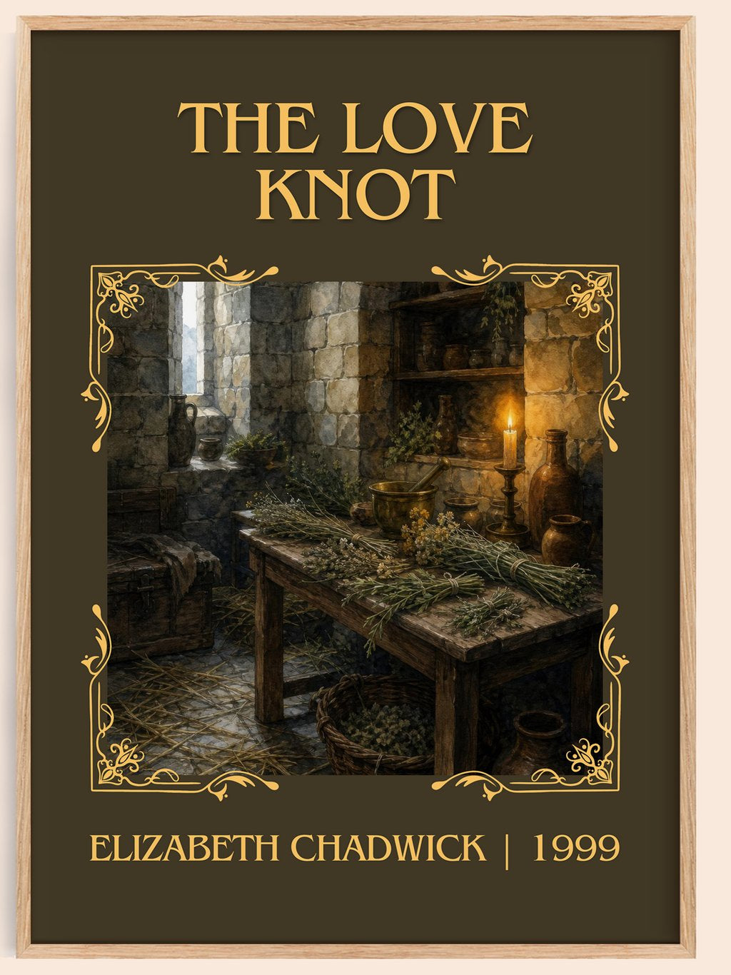 The Love Knot Classic Book Art Print by Elizabeth Chadwick – book poster