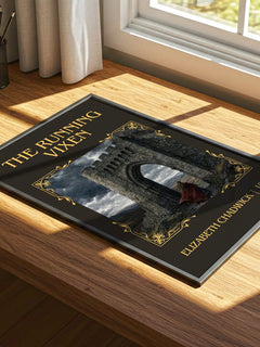 The running vixen Classic Book Art Print by Elizabeth Chadwick – print on a sunlit desk