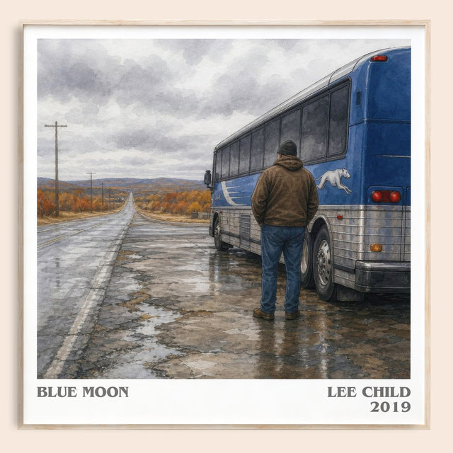 Blue Moon Literary Art Print by Lee Child