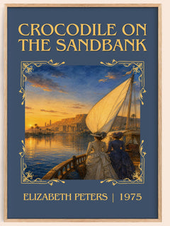 Crocodile on the sandbank Classic Book Art Print by Elizabeth Peters – book poster