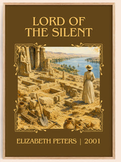 Lord of the silent Classic Book Art Print by Elizabeth Peters – book poster